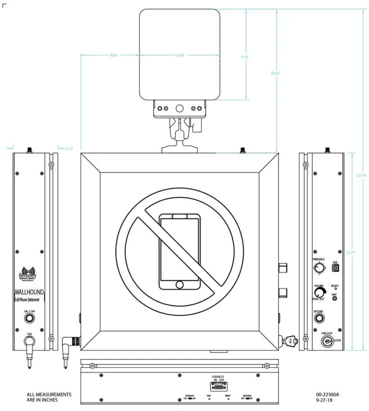 BVSystems WallHound Cell Phone DeterrentDetector - FIg 18