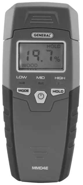 GENERAL MMD4E Pin Type Lcd Moisture Meter