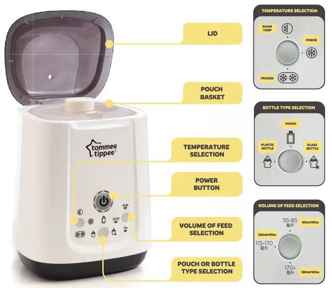 Tommee Tippee express and GO Pouch and Bottle Warmer