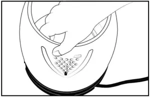 AROMA AWK-1800SD - TO REMOVE THE FILTER