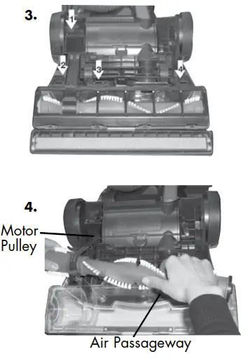 Floor brush and belt