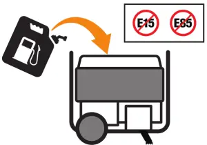 CHAMPION 201035 8000W Dual Fuel Electric Start Generator - Add fuel
