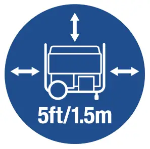 CHAMPION 201035 8000W Dual Fuel Electric Start Generator - generator outdoors 1