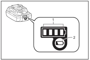 Indicating the remaining battery capacity