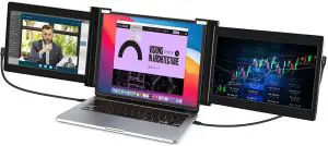 Vodzsla B08Z7BPVQH Triple Portable Monitor for Laptop