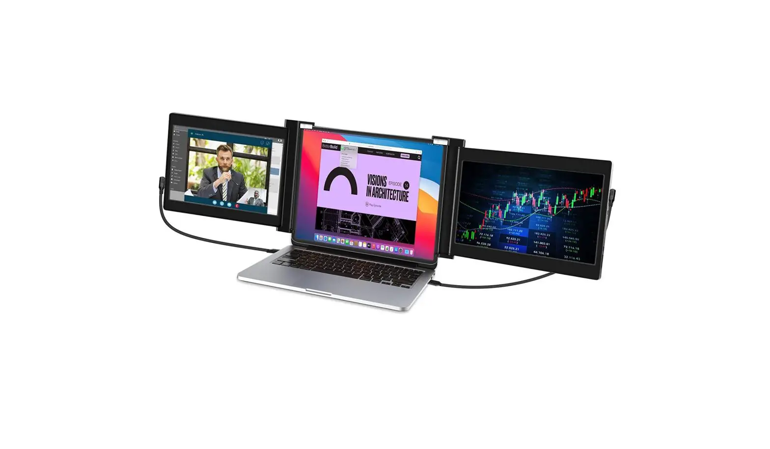 Vodzsla B08z7bpvqh Triple Portable Monitor For Laptop User Manual