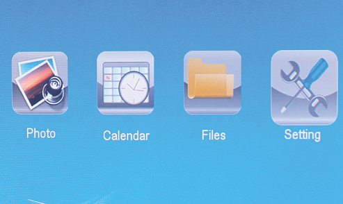 hama 00095267 Digital Photo Frame - Using the menu