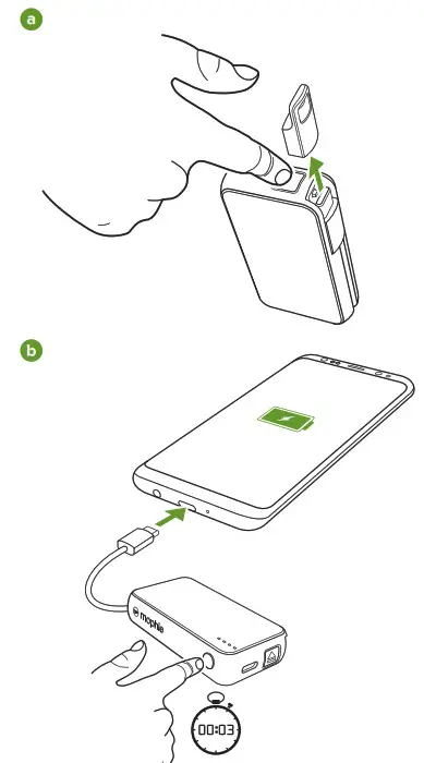 mophie Powerstation Keychain USB-C Smartphones and Wearables- a