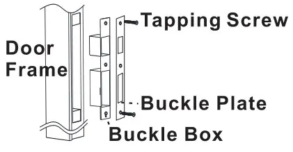 Alfawise Q203 Smart Lock - buckle plate