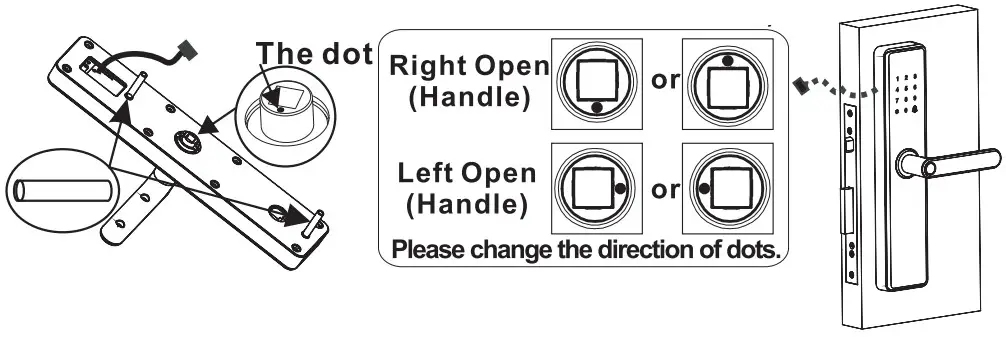 Alfawise Q203 Smart Lock - front panel
