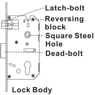 Alfawise Q203 Smart Lock - lock body 1