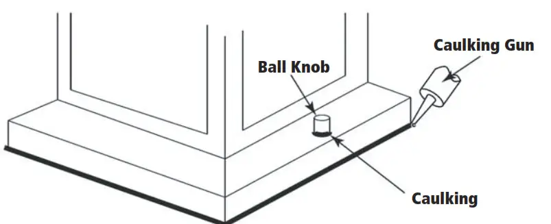 HINKLEY 4300 Casa Single Light 23-Inch High Wall Sconce- Caulking Instructions 2