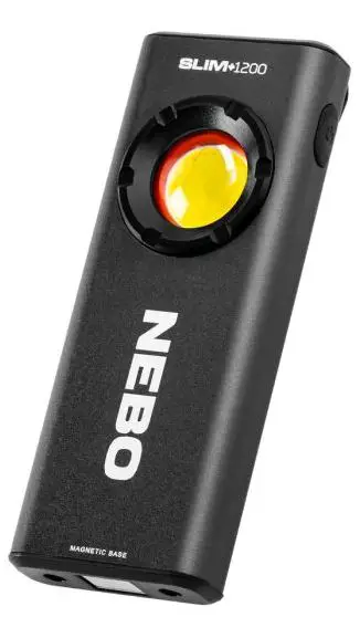 NEBO SLIM+ 1200 Powerful Rechargeable Pocket Light with Laser Pointer and Power Bank
