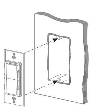 Installing at the wall box