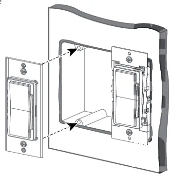 Installing at the wall box