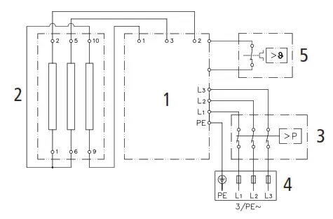 CLAGE CEX U E Compact Instant Water Heater- Wiring diagram