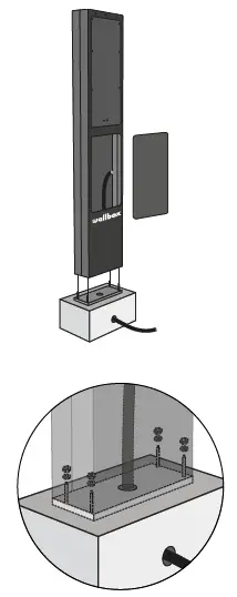 wallbox B034A EIFFEL Copper Business Pedestal Installation Guide Fig11