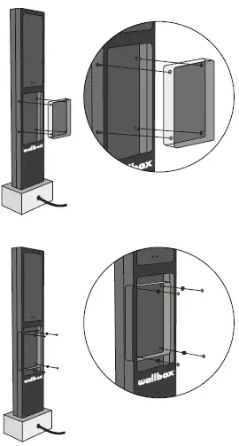 wallbox B034A EIFFEL Copper Business Pedestal Installation Guide Fig14