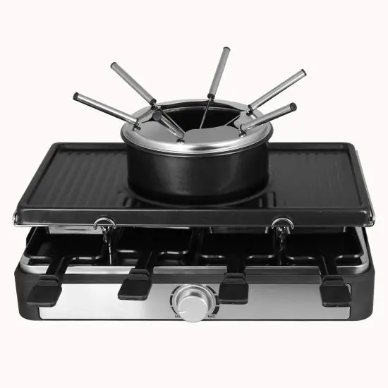 emerio RG-124930.1 3 In 1 Raclette Grill and Cheese Fondue