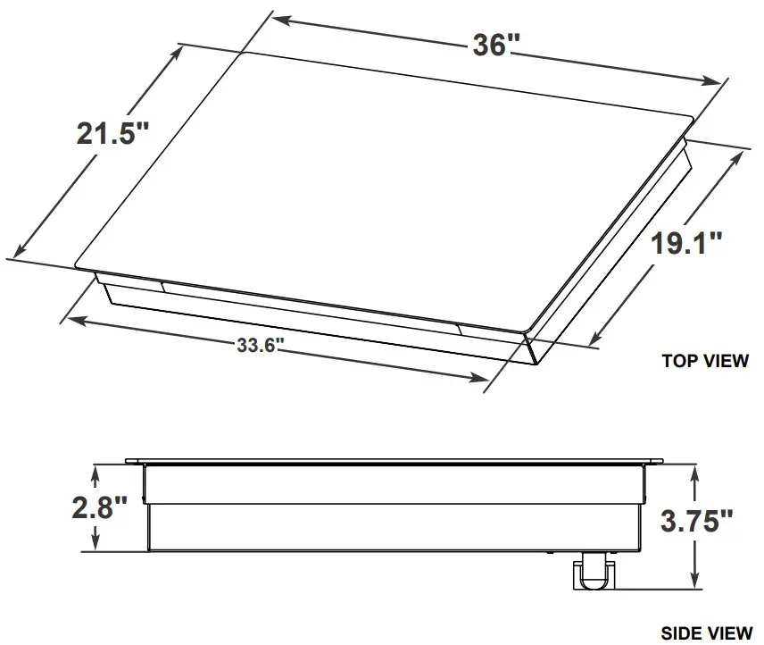 COSMO COS 244ECC Electric Cooktop - INSTALLATION REQUIREMENTS 3