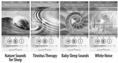 soundoasis Bluetooth Sleep Sound Therapy System - Streaming Sound Oasis APPS