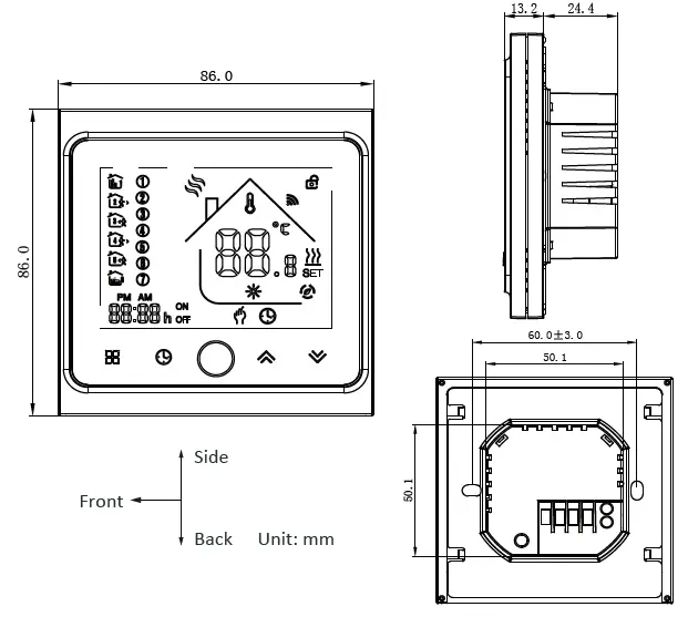 beca BHT-002 Series WiFi Thermostat-1