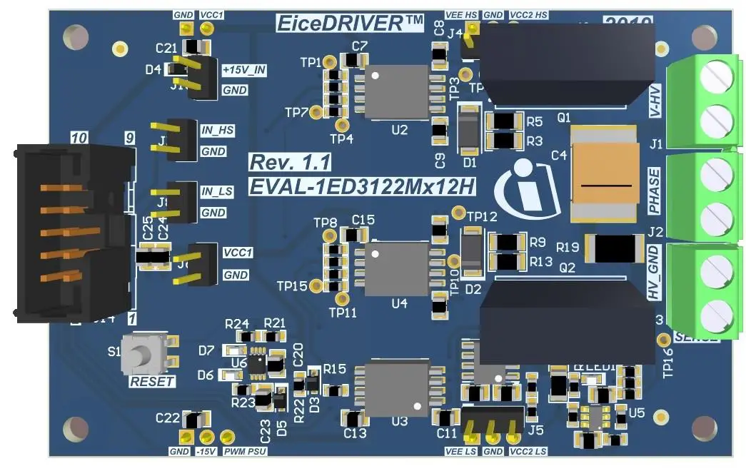 infineon EVAL-PSIR2085 Power Supply Board - The board at a glance 3