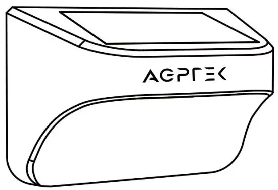 AGPTEK CDN-KF04 Dual Color Solar Fence Lights