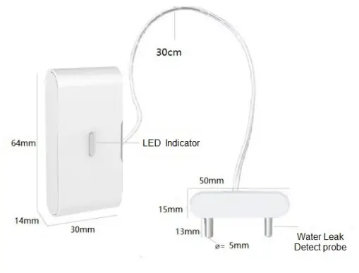 DRAGINO LoRaWAN Water Leak Dimension