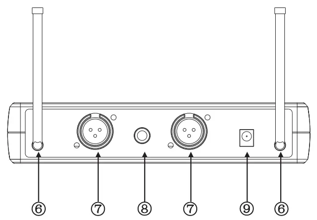 Ritasc Electronics BR 58UM Professional Wireless UHF Microphone System - fig