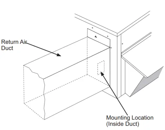 Return Air Enthalpy Sensor Mounting Location