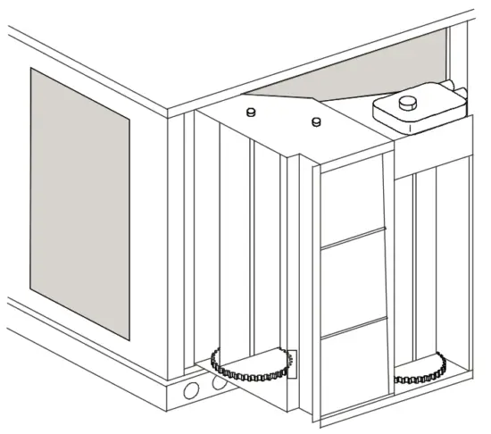 Set the EconoMi$er IV system upright