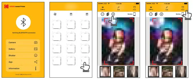 KODAK KODPM210W Instant Printer - Printing in the App