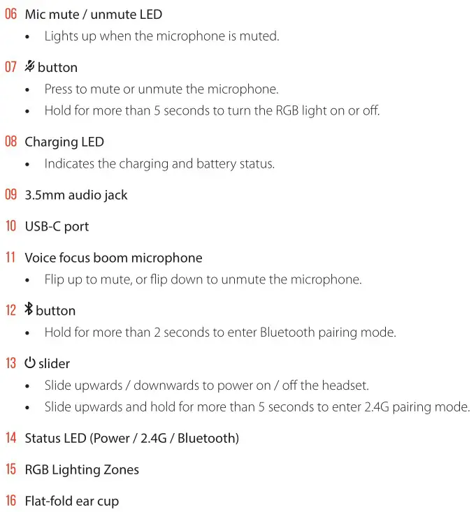 JBL Quantum 810 True Wireless Headphone - Controls on headset 2