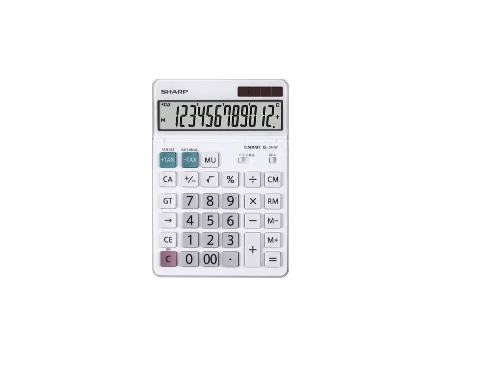 Sharp El-340w Electronic Calculator Instruction Manual