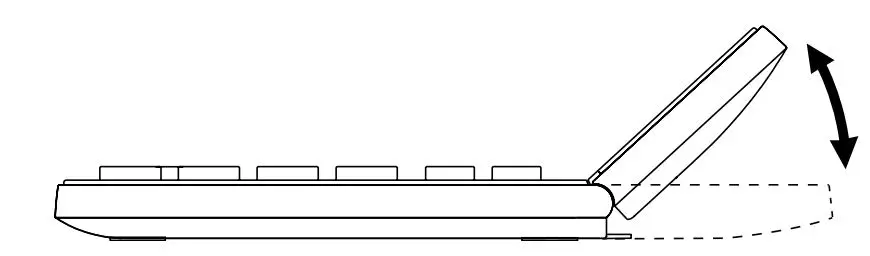 Sharp EL-340W ELECTRONIC CALCULATOR Instruction Manual - TILT DISPLAY