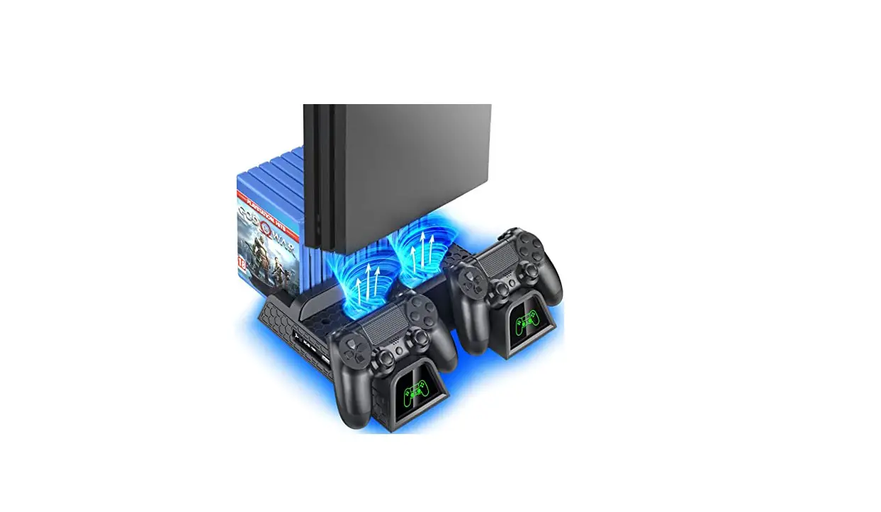 Ps4 Stand Cooling Fan Station For Playstation 4/ps4 Slim/ps4 Pro, Oivo Ps4 Pro Vertical Stand With Dual Controller-user Instructions