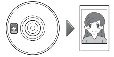 FUJFILM Instax Mini 11shutter to take the photo