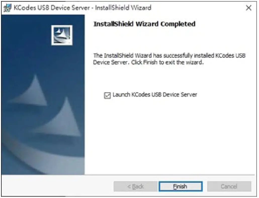 DIGITUS DN 13024 2 Port USB 2.0 Wireless Multifunctional Network Server - Finish button