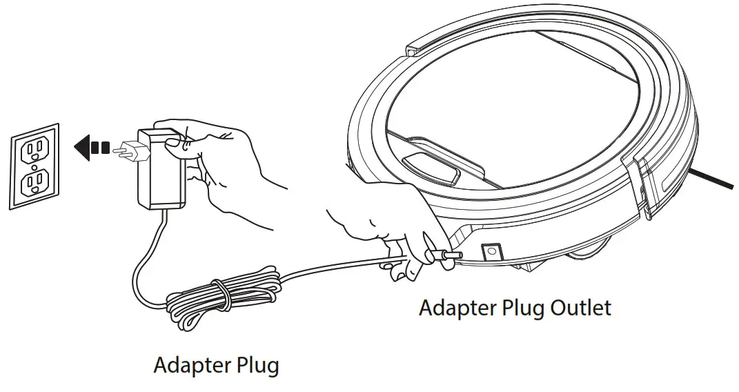 Pure Clean Mini Robotic Vacuum Cleaner Adapter Plug