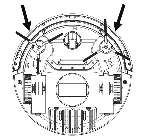 Pure Clean Mini Robotic Vacuum Cleaner BRUSH INSTALLATION