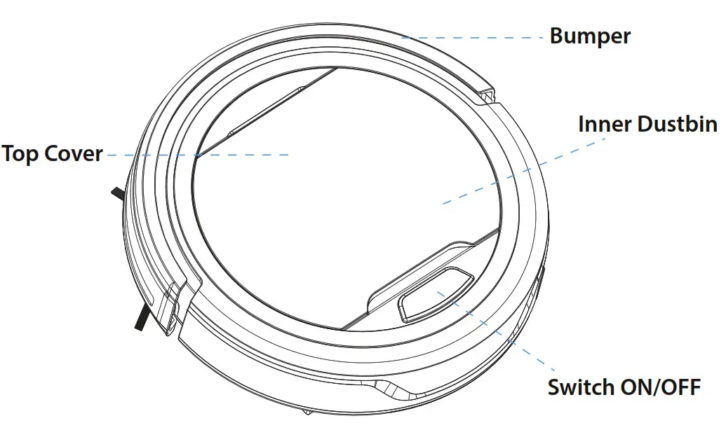 Pure Clean Mini Robotic Vacuum Cleaner MAIN BODY AND ACCESSORIES