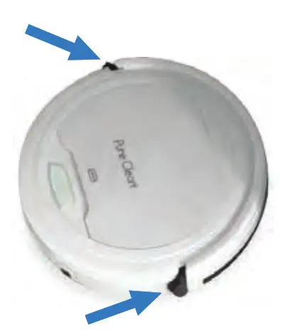 Pure Clean Mini Robotic Vacuum Cleaner RECHARGING