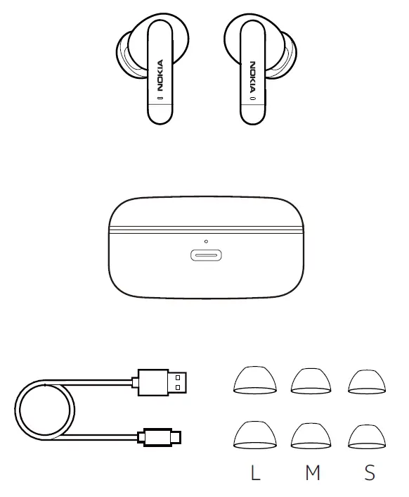 NOKIA-E3511-Essential-True-Wireless-Earphones-FIG-1