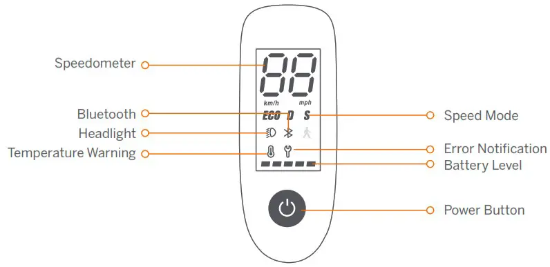 Segway D18U Ninebot KickScooter - Diagram 2
