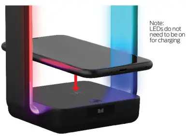 MONSTER MLB7 1074-RGB Smart Multicolor LED Lamp - WIRELESS CHARGING