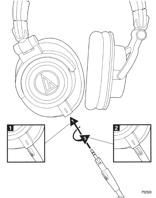 audio technica ATH M50x Professional Monitor Headphones - fig