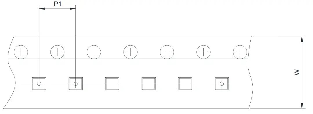 OMNIVISION WS4695C Small Low RON Single Channel Load - Tape Dimensions
