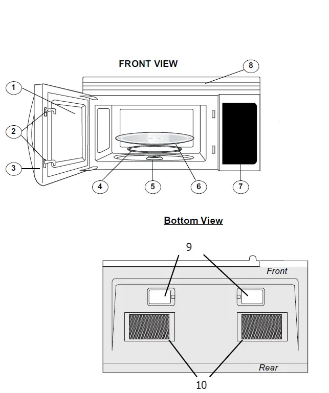 KoolMore 718-576-6342 1.6 Cu.Ft. Over the Range Microwave-1