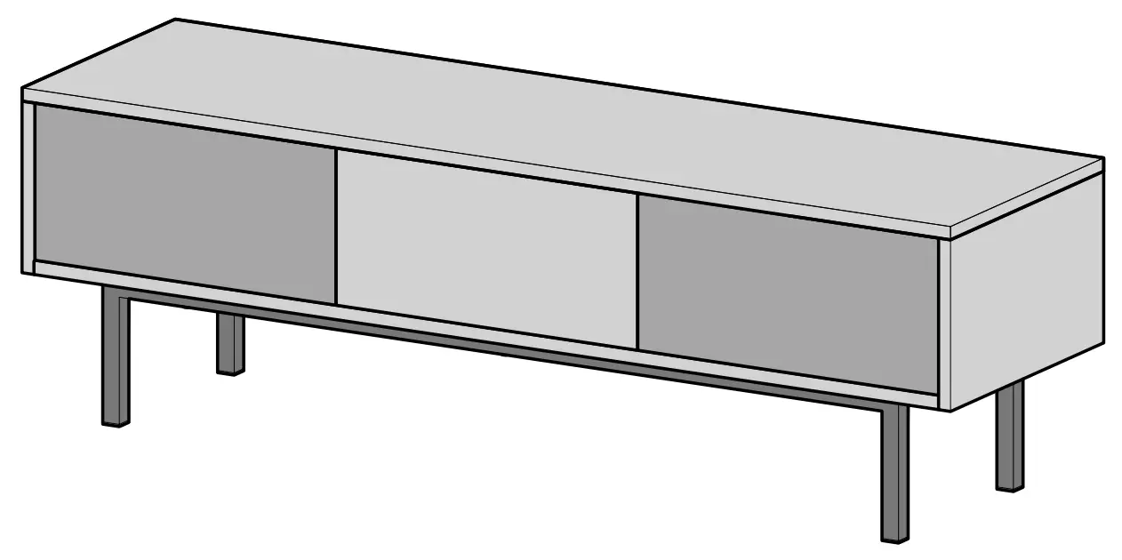 AVF FS1400SKYW A TV Stand Walnut and Marble